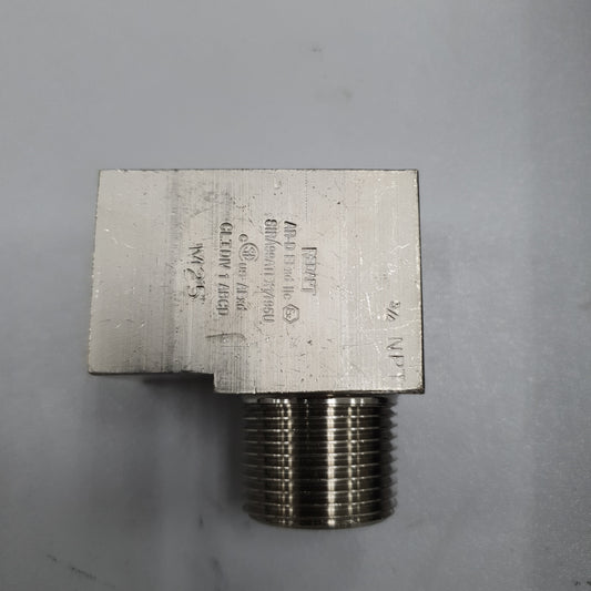 Adaptor,90 degree 3/4"NPT(M) x M25(F) NIPL