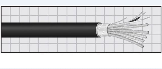 Cable unarmored 1PR x 16AWG , shielded (per meter)